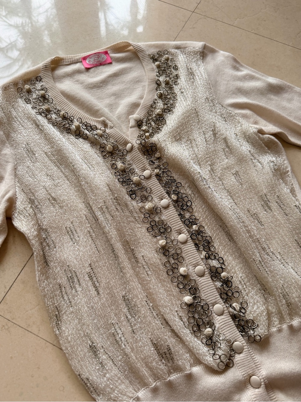 Authentic Vintage Blumarine Embellished Knit Cardigan Sweater